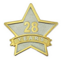 Year of Service Star Pin - 28 Year